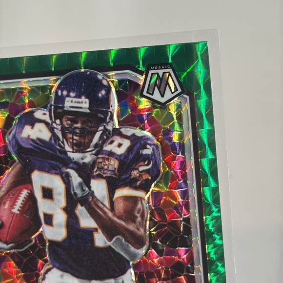 2020 Randy Moss Panini Mosaic Cracked Ice PRIZM - Picture 4 of 4